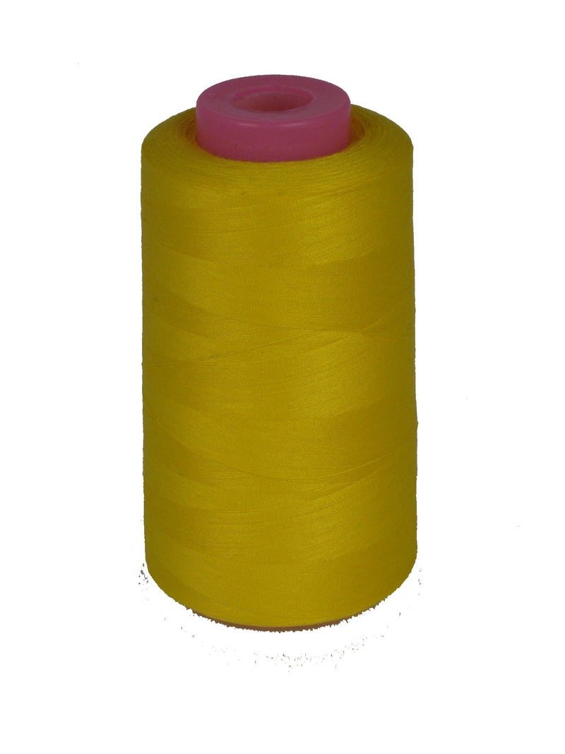 LA Linen 100% Polyester Cone Serger Thread, Yellow A047